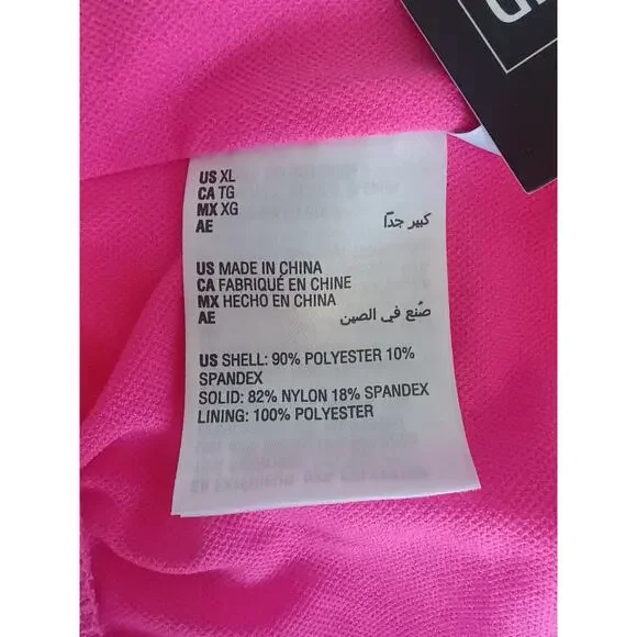 Bar III Cut Out One Piece Swimsuit XL Blue/Yellow/Pink NWT - Picture 10 of 13